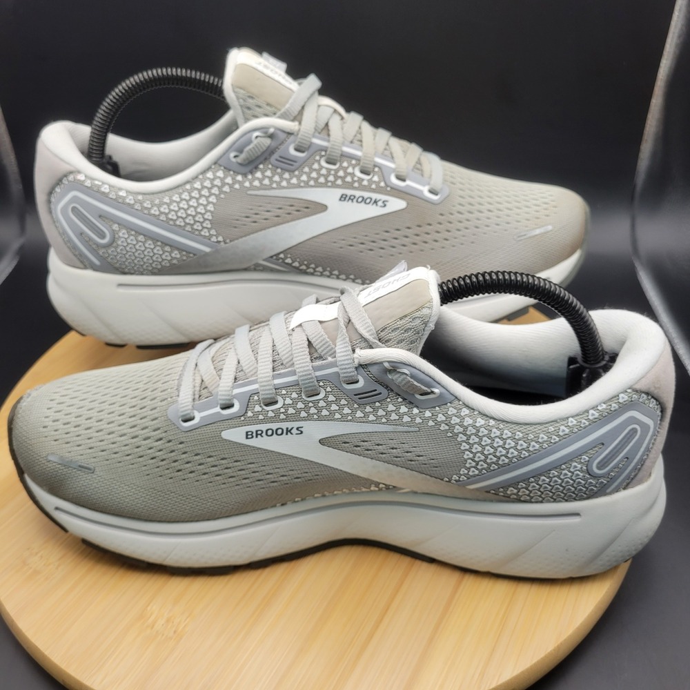 Brooks Ghost 14 Womens Running Shoes Grey White 1203561B089 Size 10 Medium B - Picture 5 of 7
